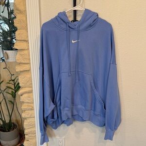 Nike Women's Phoenix Oversized Blue Hoodie